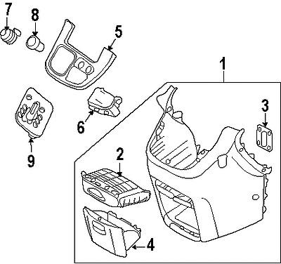 Kia 846204d000ks genuine oem factory original cup holder