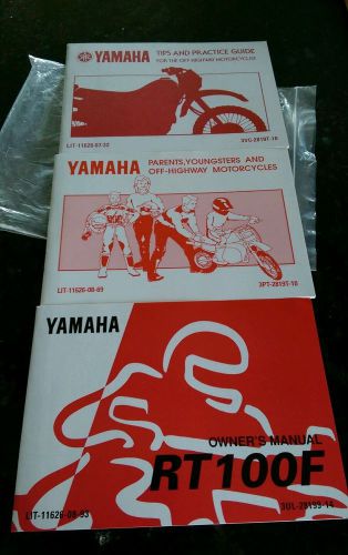 1994 rt100f yamaha original owners manual rt 100 f c6