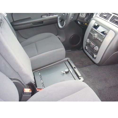 Console vault auto gun safe 14-16 silverado/sierra w/ barrel key lock