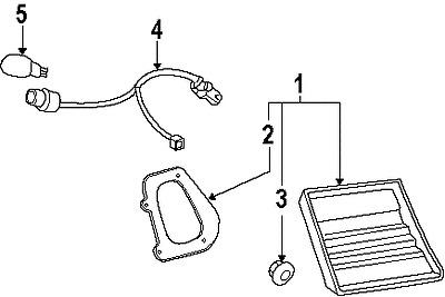 Lexus 8159150150 genuine oem factory original tail lamp