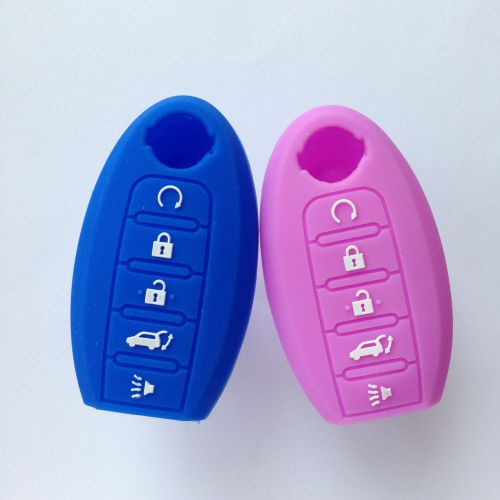 2pcs fob skin key cover key protector for nissan pathfinder kr55wk48903 5bt gift