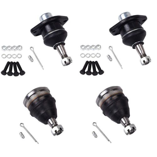 4pcs suspension 2 upper and 2 lower ball joint for chevrolet buick gmc cadillac