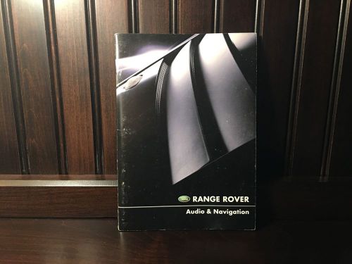 Range rover 2003 owners manual