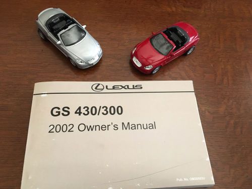 2002 lexus gs 430 gs 300 owners manual parts service new original