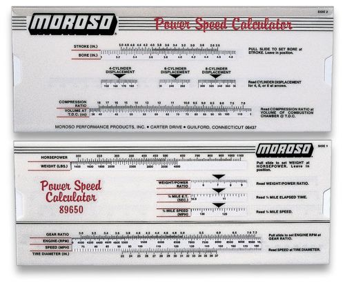 [89650] moroso power-speed calculator