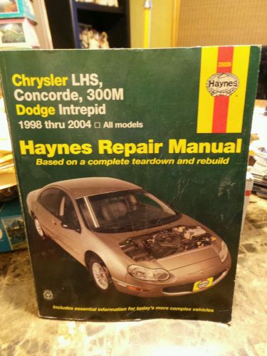 Haynes repair manual chrysler lhs concord 300m dodge intrepid