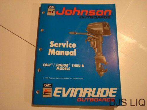 1990 oem johnson evinrude outboard colt-8 hp service manual dg185