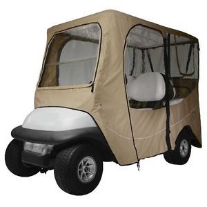 Dlx golf car enclosure long roof, khaki - classic# 40-050-345801-00