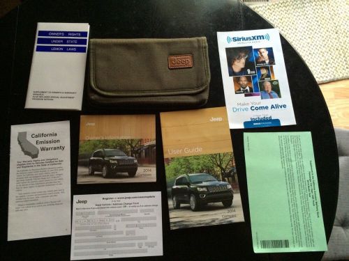 2014 jeep compass user guide owners manual-manual set-complete!!! w rare cd