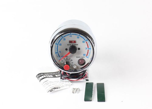 New gauge df style red needle+shift light 3.75&#034; inch led tachometer rpm  blue