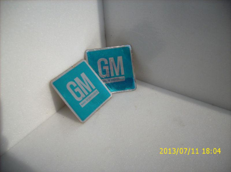  )))) oem gm mark of excellence 1969-1972  door jamb decals ))))