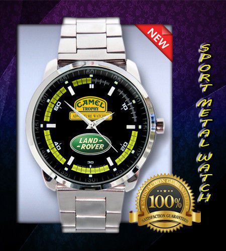 Camel trophy land rover adventure logo on sport metal watch