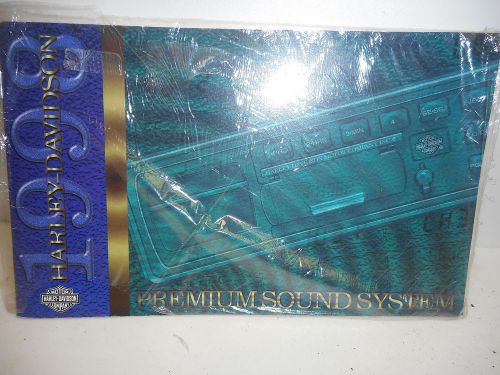 Harley 1998 sealed premium sound system owners manual booklet 99464-98