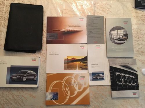 2005 05 audi a4 owners manual, literature and case -- great condition