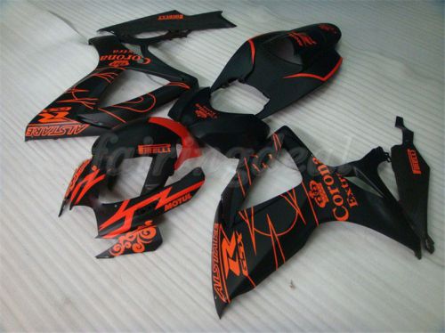 Injection molding fairing for suzuki 2006 2007 gsxr 600 750 k6 plastics set v23