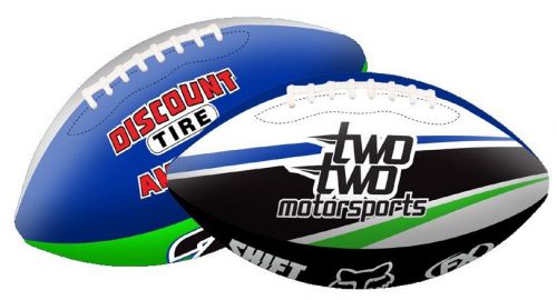 Smooth industries two two motorsports soft 6&#034; football blue/green os