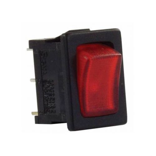 Jr products 12761-5 red and black 12v mini-illuminated switch 5 pack