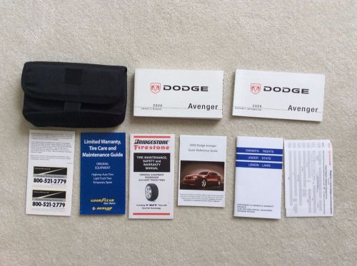 2008 dodge avenger owner&#039;s manual