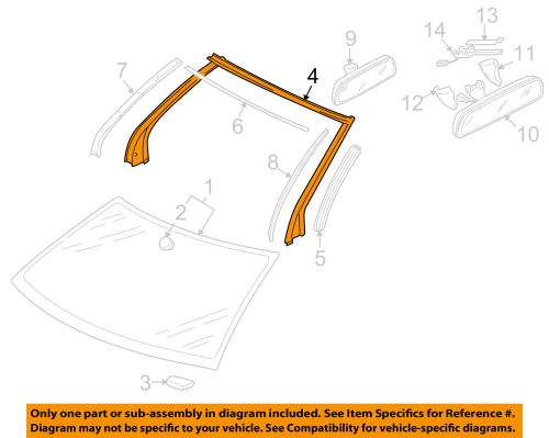 Vw volkswagen oem 08-15 eos windshield-weatherstrip 1q0871409m5ap