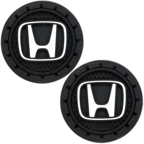 Officially licensed honda black white auto cup holder coaster car truck suv new