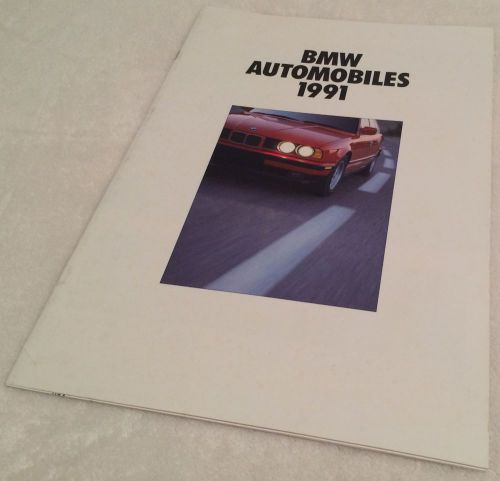 1991 brochure bmw automobiles full line original dealer sale 750il 318i m series