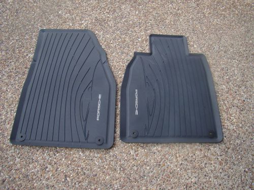 Porsche 991 &amp; 981 oem factory original equipment black rubber floor carpet mat