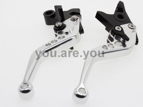 Cnc clutch brake levers for suzuki gsxr600 gsxr750 tl1000s 97-03 98 silver short