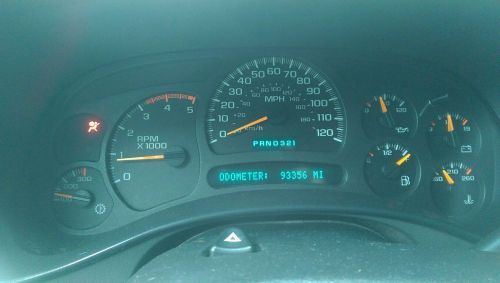 93k miles gauge cluster - speedometer 2003 2004 chevrolet gmc diesel 6.6 duramax