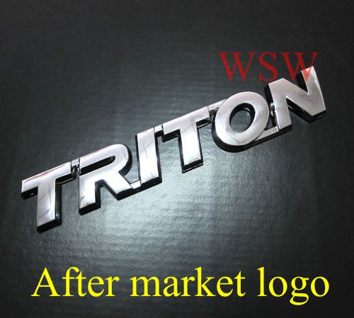 Triton mitsubishi l200 2006-2012 badge decal logo sticker plate emblem jdm new