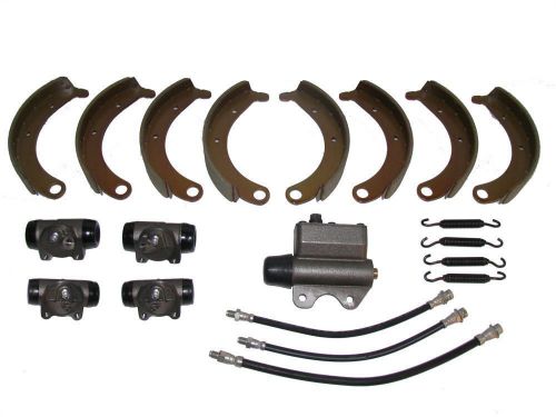 Deluxe brake kit with shoes , master wheel cylinders 1940 plymouth p9 p10 new