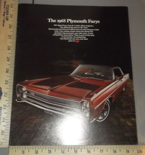 1968 plymouth fury brochure original