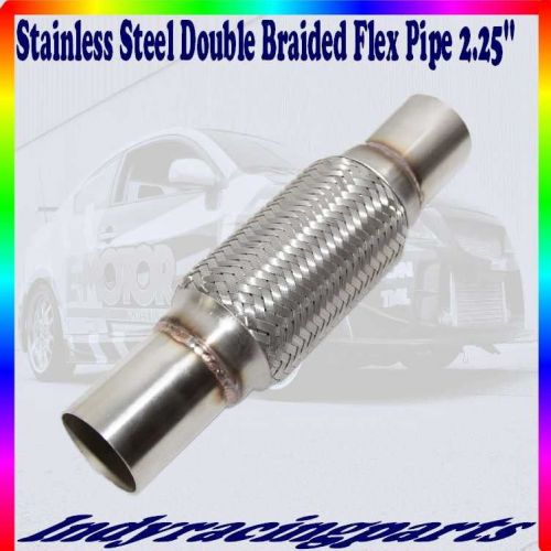 2 1/4&#034; ss flex pipe straight piping connector heavy duty