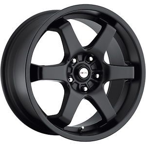 421-6703b+42 16x7 4x100 4x4.5 (4x114.3) wheels rims black +42 offset alloy tuner