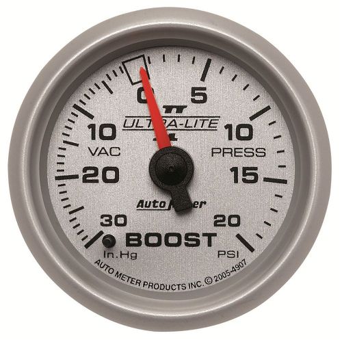 Auto meter 4907 ultra-lite ii; mechanical boost/vacuum gauge