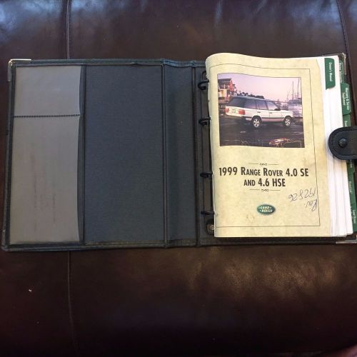 1999 range rover full size owners manual set with case land rover oem