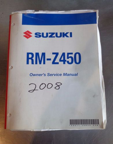 Suzuki rm-z450 factory service manual