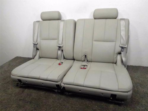 07-13 chevy tahoe suburban gmc yukon xl 3rd row seat grey titanium leather