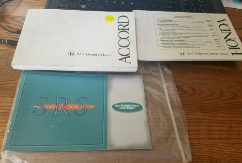 1997 honda accord owners manual set