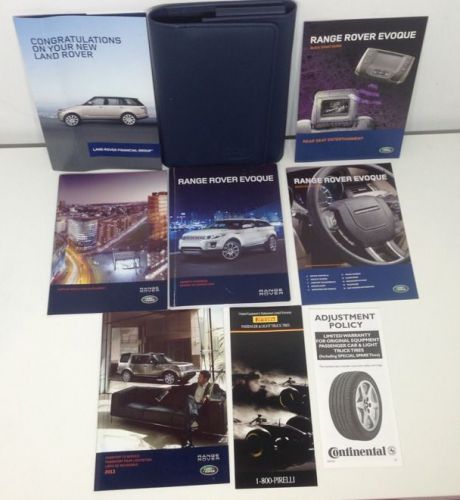 2013 range rover evoque owner&#039;s manual with case new #5