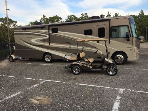 Motorhome themed paint job on an ez go txt or rxv golf cart body.