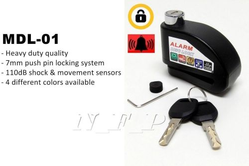 Motorcycle bike scooter anti-theft disk brake alarm wheel lock kawasaki yamaha