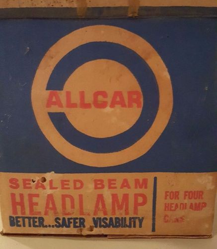 Vintage allcar brand sealed beam headlamp - headlight model 4001-12 volt (nip)