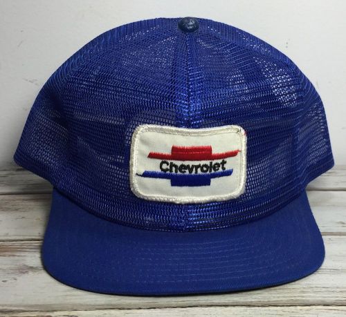 Vintage chevrolet bow tie  mesh high profile trucker hat snapback cap