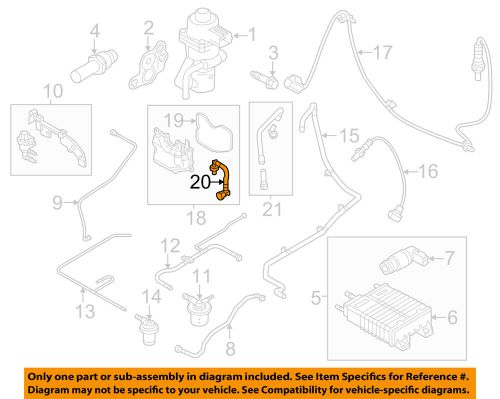 Ford oem emission-pcv tube 8s4z6c324c