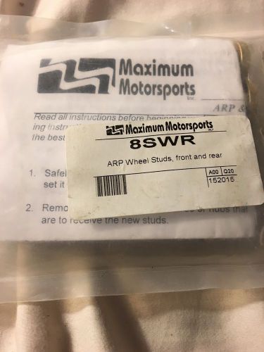 Maximum motorsports 8swr arp wheel studs front rear 5 pieces new (d8)