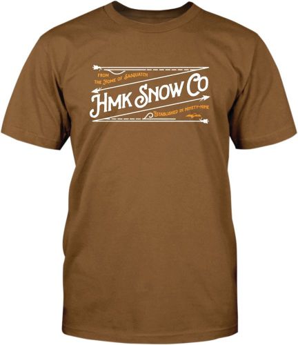 Hmk hm2sststibr2xl tee hmk stitch brown 2xl