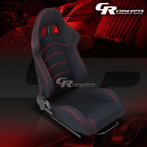 2 type-f1 fully reclinable sports racing seats+mounting sliders passenger side