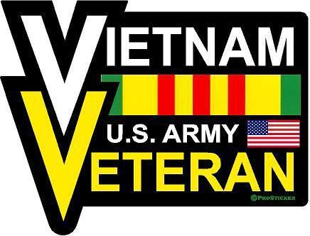 Prosticker 1053.12 (one) 12&#034; x16&#034; vietnam veteran army decal sticker us service