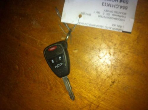 2013 200 key fob remote mounted on key