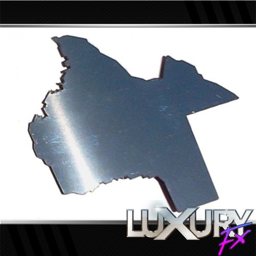 2pc. luxury fx stainless steel texas emblem